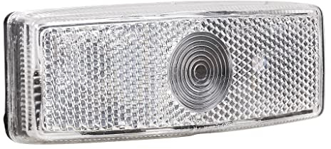 OROK - Feu de Position Blanc pour remorque/Feu de gabarit Blanc - A Fixer - Ampoule témoin T10/5W Non fournie - Dimensions : 110 x 24 x 42mm - Entraxe : 45mm - Feu de Position Fourgon