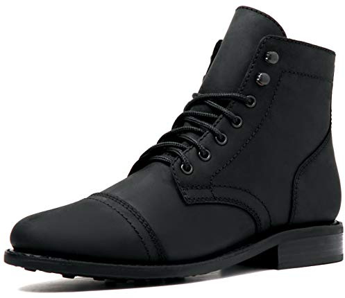 Men's Captain Lace-Up Boot, Black Matte, 10
