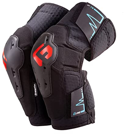 G-Form E-Line Mountainbike Knieschützer - Taktische Knieschützer für Damen und Herren - Schwarz, Erwachsene XL