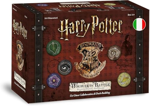 Asmodee Harry Potter Hogwarts Battle: förtrollande och drycker, expansion bordsspel, utgåva på italienska