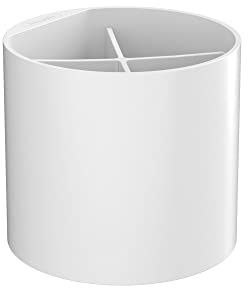 hansgrohe WallStoris - Zahnputzbecher, Zahnbürstenhalter ohne bohren, Badezimmer Zubehör, Bad Accessoires, Mattweiß, 27921700