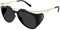 Saint Laurent M137 Amelia Sonnenbrille, Goldfarben., One Size