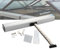 LNNLOO Electric Window Opener Actuator (24V), Electric Chain Window Opener Actuator, 300mm-800mm Stroke, with Remote Control + Switch, For Skylight Window Greenhouse/Roof Vent,300mm