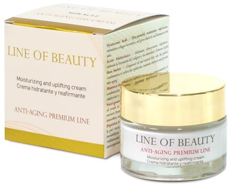 CREMA Facial MIRACLE | Tratamiento Antiedad | Tensor y Lifting Inmediato | Ácido Hialurónico y Péptidos Biométricos, BIO Aceites | Reafirmante, Hidratante, Antiarrugas | 50 ml | Fabricado en España