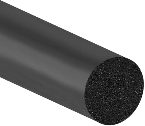 PATIKIL 25 cm x 10 cm bakare rod, skumrep fogspackel påfyllningsrulle tätning väderremsa för hem, svart