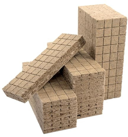 Valle Verde Lot de 400 cubes d'allume-feu en bois - Allume-barbecue - Allume-feu rapide - Allumage de four - Laine de bois - Aide à l'allumage