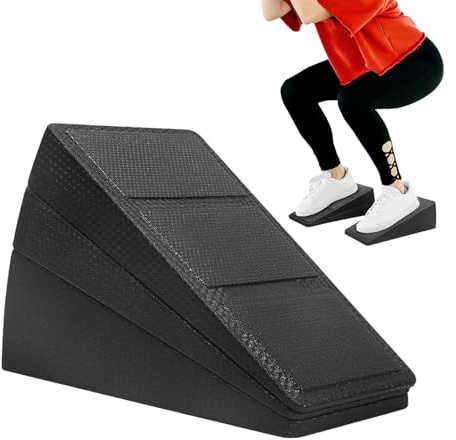Slantbrädor för träning, trapetsformad balansplatta, mångsidig halkfri lutande bräda, vadstretchare, 3 nivåer justerbar för träning, fitness, yoga, pilates, gym, återhämtningsträning