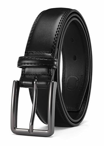 CHAOREN Cinturones Hombre Cuero, Cinturon Hombre Cuero Marron Negro 35mm, Ideales para Negocios y Jeans Informales