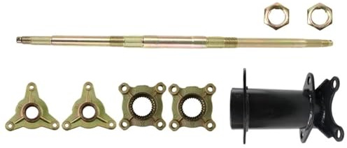 Árbol de transmisión de moto Brida de llanta para ATV, motocicleta, kart, 610, 650, 720 y 740 mm, eje de transmisión trasero para quad, UTV, buggy Ejes cardán para moto(610kit1)
