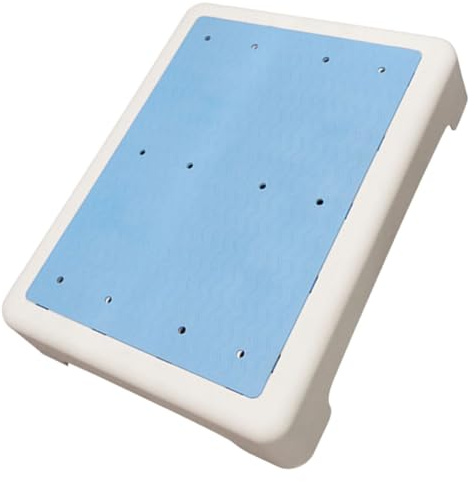 Sewroro Sgabello Basso Antiscivolo per Vasca da Bagno e Doccia in PP e Tpr Gradino Corto Stabile Design Minimalista Sicuro per Anziani e per Bagno e Wc