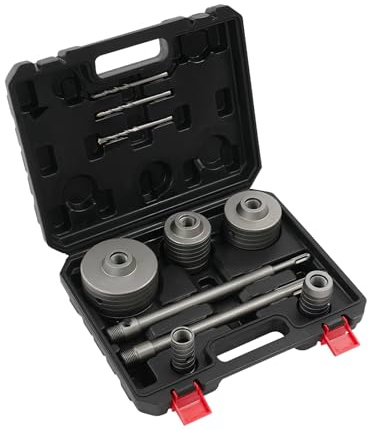 Set di corone di perforazione per calcestruzzo, 30 mm, 40 mm, 68 mm, 80 mm, 100 mm, con adattatore SDS, sega a campana per calcestruzzo, set di corone di perforazione, per muratura, 9 pezzi