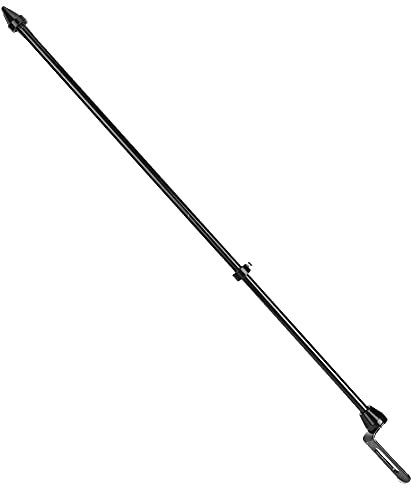 Mât de Drapeau en Acier Universel, Porte-Bagages à Performances Stables, Design d'apparence Unique, mât de Drapeau de Moto pour l'extérieur(Le Noir)