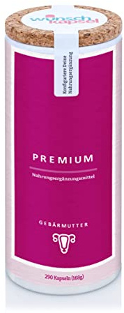 Gebärmutter Premium Nahrungsergänzungsmittel aus der deutschen Wunschkapsel-Manufaktur. Mit einzigartigen Inhaltsstoffen. Mikronährstoffe für den Uterus mit optimaler Bioverfügbarkeit