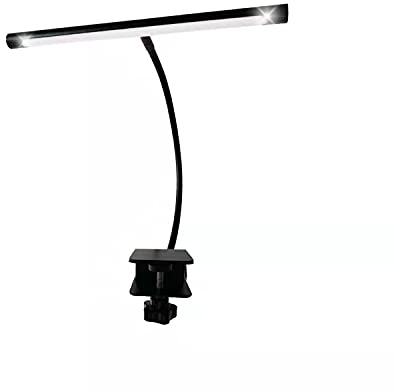 Infitronic IN78LEDKLB2 – 78 LEDs Aluminium Klavierleuchte Klavierlampe Notenpultleuchte Dimmbar Farbwechsel schwarz