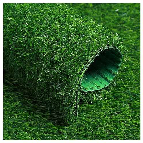 Kunstrasen-Grasmatte, 20 mm, grün, künstlicher Rasenteppich, wasserdicht, rutschfest, kann geschnitten werden, dicker Kunstrasen, Party, Hochzeit, Weihnachten, Teppich (Größe: 2,5 x 3 m)