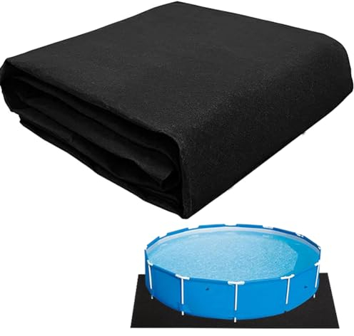 JUDANNA Pool-Bodenmatte Pool Bodenplane Quadrat 4m/13.12ft Poolunterlage Bodenschutzplane Swimmingpool Bodenfolie Pool Unterlage Unterlegmatte Bodenschutzplane Bodenplane für Easy Set und Frame Pools
