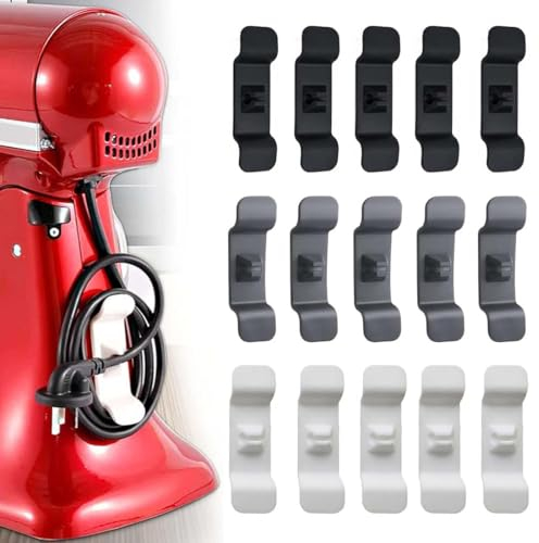 Organisateur cordon d'appareil ménager, 15 pièces organisateur cordon d'appareil cuisine, organisateur cordon d'appareil ménager, organisateur clip cordon pour cordon d'appareil cuisine