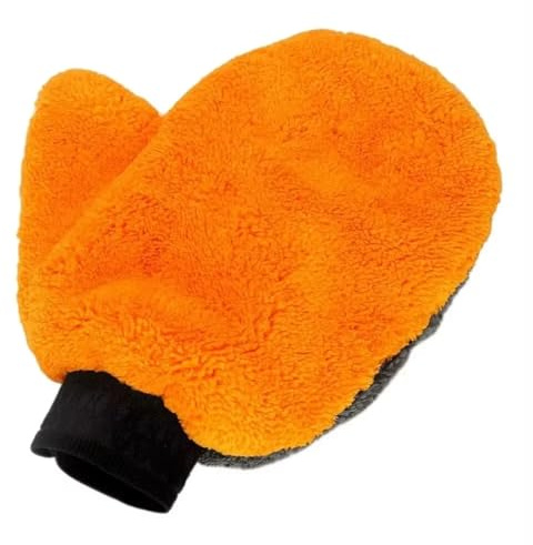 Biltvätthandske mjuka biltvättshandskar dubbelsidig fleece mikrofiber torkduk kroppsfönster däckrengöringshandske tjock