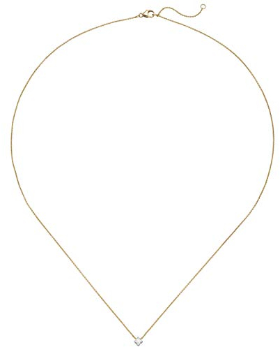 Jobo Damen-Halskette aus 18 Karat 750 Gold Bicolor mit Diamant 45 cm