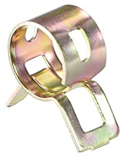 uxcell 10mm 3/8inch Spring Band Type Action Fuel/Silicone Vacuum Hose Pipe Clamp Low Pressure Air Clip Clamp 50pcs
