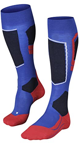 FALKE Mens Sk4 Advanced M Kh Wool Warm Thin Skiing Socks, Blue Olympic 6940-O, 8-9 EU