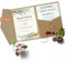 50 Stück Pocketfold Kraftpapier Hochzeitskarte blanko I 121 x 158 mm für DIN B6 Umschlag | 300 g/m² | Hochzeitseinladungen selber basteln | Pocketfold Karte Hochzeit | Faltkarten Kraftpapier Karte