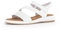 Gabor Damen Sandaletten, Frauen Sandalen,Moderate Mehrweite (G),Strandschuhe,Sommersandalen,bequem,flach,Sommerschuhe,Weiss,39 EU / 6 UK