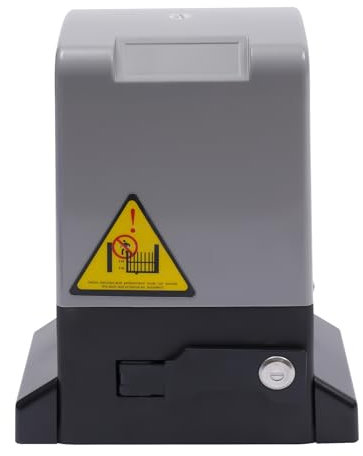 Kit motorisation de portail coulissant - 370 W max 600 kg - Moteur électrique pour porte de garage - Avec 2 télécommandes - Pour garages, entrepôts, usines