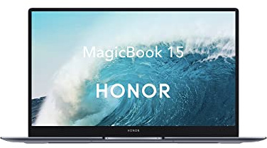 HONOR MagicBook 15 Laptop, 15.6 Inch, Full HD IPS, 512 GB PCIe SSD, 8 GB RAM, AMD Ryzen 5-5500U,Multi-screen Collaboration,Fingerprint Sensor, Windows 11 Home - Space Grey (Renewed)