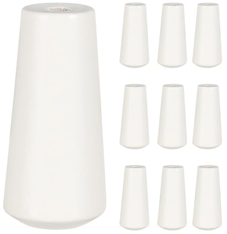 Alipis 10 pezzi di cordino in plastica bianca per tende a, nappe in legno per tende a, nappe in legno per a, in per a