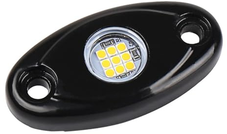 Walmeck LED Rock Lights, Exteriör Interiörbelysning för Bil, Yacht Cleat Lights, Under Body Wheel Well Light, IP67 för Lastbilar, Pickuper, Båtar med en Mängd Monokroma Alternativ (Grön)