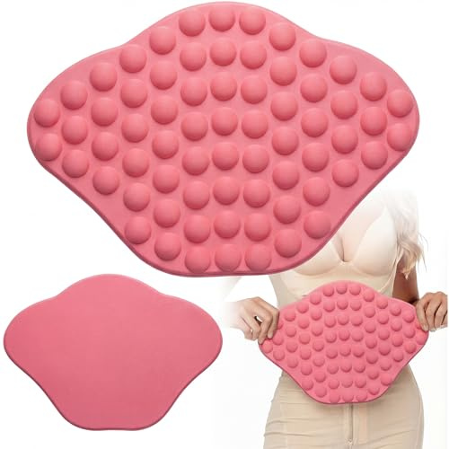 JolliLudo 1 st Lipo Foam magbräda AB kompressionskort med bubblor Tabla buk för mage (mörkrosa)