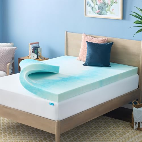 Linenspa 10 cm gelvirvel minnesskum topper – tvilling