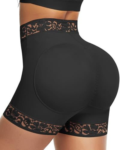 Lover-Beauty Butt Lifting Shapewear for Women Fajas Body Shaper Under Dresses Faja Shorts Tummy Control Hip Lifter Panties, Black, 3XL
