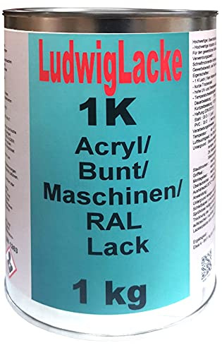 LudwigLacke 1K Maschinenlack 1kg RAL 3005 Weinrot Lack glänzend
