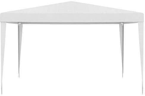 Coavain Cenador de 4 x 4 m, color blanco, para fiestas de jardín, resistente a los rayos UV y al agua, duradero, para jardín, reunión familiar, barbacoas, picnics, fiestas de cumpleaños, eventos