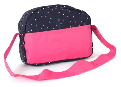 Bayer Chic 2000 - Wickeltasche für Puppen, Puppenwickeltasche, Puppenzubehör, Puppentasche, Konfetti, pink, 853-84