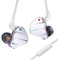 KINBOOFI KBEAR KS10 Ear Monitor Cuffie, Auricolari cablati professionali, HiFi KBEAR in Ear Monitor Cuffie Cuffie per musicisti Cuffie IEM con cavo staccabile a 2 pin(Viola, con microfono)