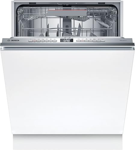 Bosch SMV4HVX07E Serie 4, Lavastoviglie da incasso a scomparsa totale, Home Connect, InfoLight, Programma Preferito, Diagnostica da remoto, Assistente al lavaggio, 60 cm