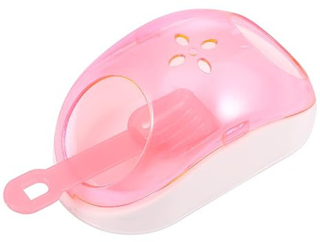 Milisten Sandbadehaus Für Kleine Haustiere Sandbad Aus Langlebigem Kunststoff Mit Sandschaufel Halbtransparentes Design Für Hamster Chinchillas Zuhause Und Unterwegs