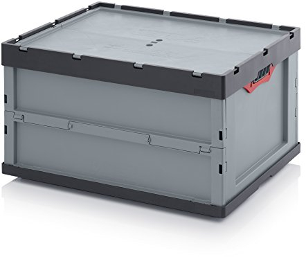 Profi-Faltbox 80 x 60 x 44 mit Deckel inkl. gratis Zollstock * große Auer Klappbox *