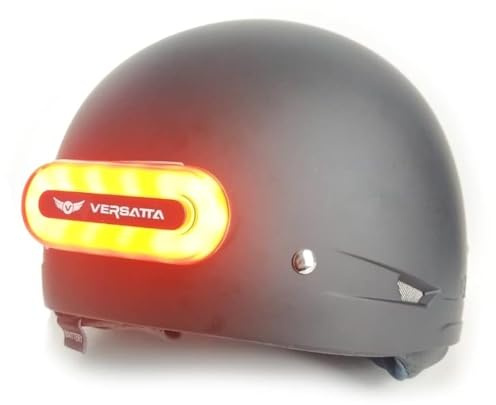VERSATTA LED Helmet Light, Motorcycle Helmet Light, Bike Bicycle Rear Red Safety Light for Night Riding, Warning Tail Rechargeable Light with Type-C Cable