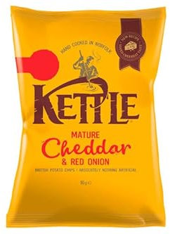 Kettle Crisps 12x80g (Mature Cheddar & Red Onion)