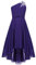 IEFIEL Robe de Mariage d'honneur Enfant Fille Une Épaule Robe de Princesse Cérémonie Plissée Robes Bustier Soirée Cocktail A Volante Dos Nu Violet 11-12 Ans