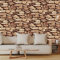 Trafagala 3D Wallpaper - Retro Stone Pattern Stone Marble Wallpaper for Living Room, Bar, Restaurant, Cafe | 53x950cm