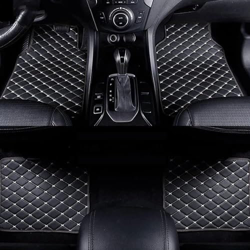 Custom Leather Car Floor Mats, for Dacia Duster 2017-2022 Front Rear Row Auto Carpet Waterproof Protection Interior Accessories,A