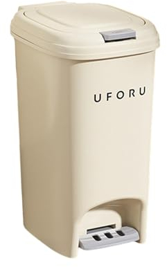 MagiDeal Poubelle à pédale, conteneur à ordures, poubelle étanche, poubelle de cuisine, corbeille à déchets pour la maison, le bureau et l'étude, 15L