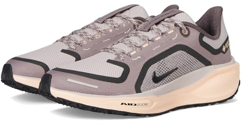 Nike Women's Pegasus 41 Gore-TEX Platinum Violet/Black/Crimson Tint/Taupe Grey 9.5 Medium