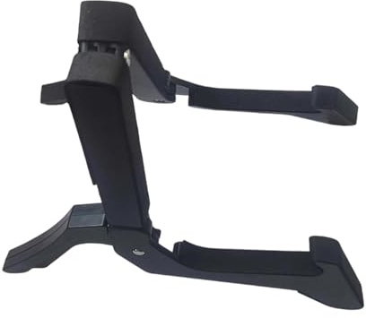 Luwecf Soporte de Guitarra a Marco Plegable Antideslizante Accesorio para Bajo Ukulele Mandolina Estante de Suelo Portátil Adecuado para Casa Concierto Aula, Negro
