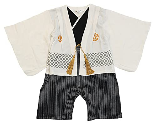 Baby Barn Hakama Style Coverall Romper Pojkar Kimono stil pojke spädbarn romper Japansk Formell födelsedag Halloween klänning Barnklänning